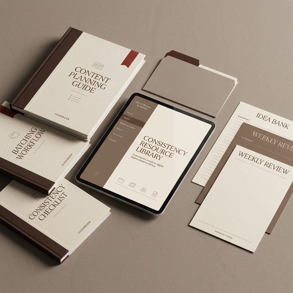 Digital consistency resource library bundle mockup