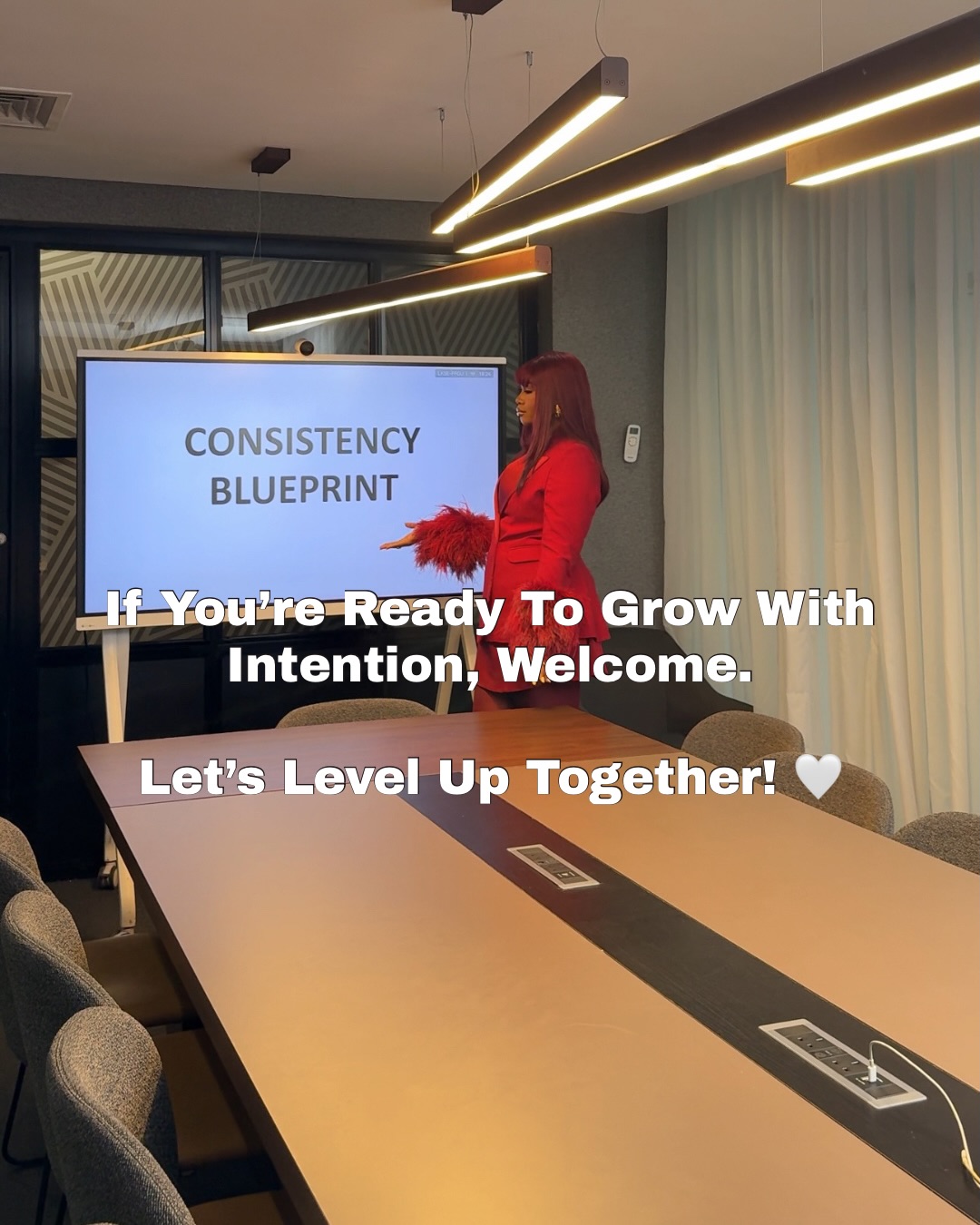Dr Faith presenting the Consistency Blueprint