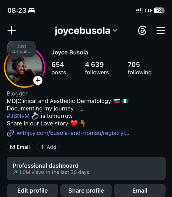 Joyce profile after consistent growth