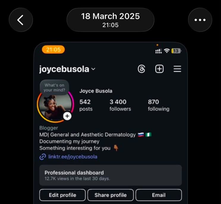 Joyce profile before consistent growth